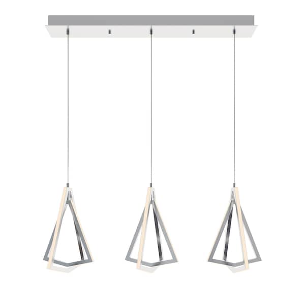 Afx Gianna Linear Three Pendant, 3000K 120V, Satin Nickel GNAP15L30D1SNLNR3 - main